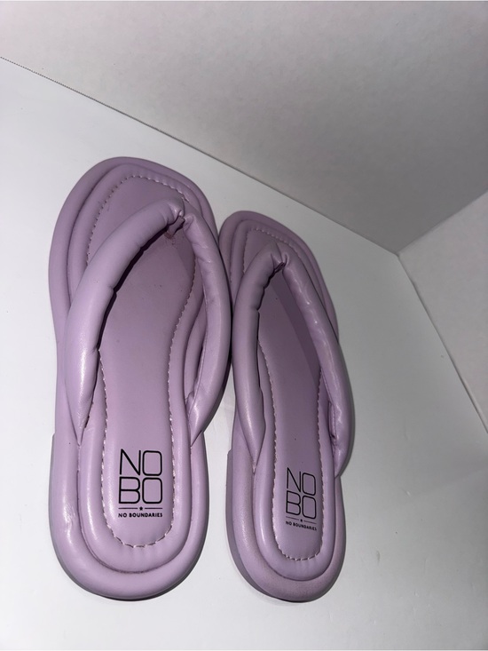 No Boundaries Shoes - No Boundaries Black Padded Thong Sandals